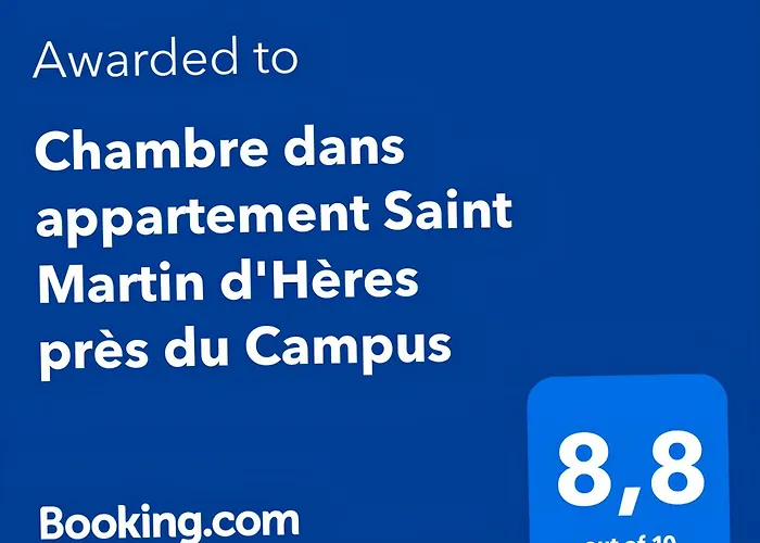 Chambre Dans Appartement Saint Martin D\'Heres Pres Du Campus, Uga Et Neyrpic